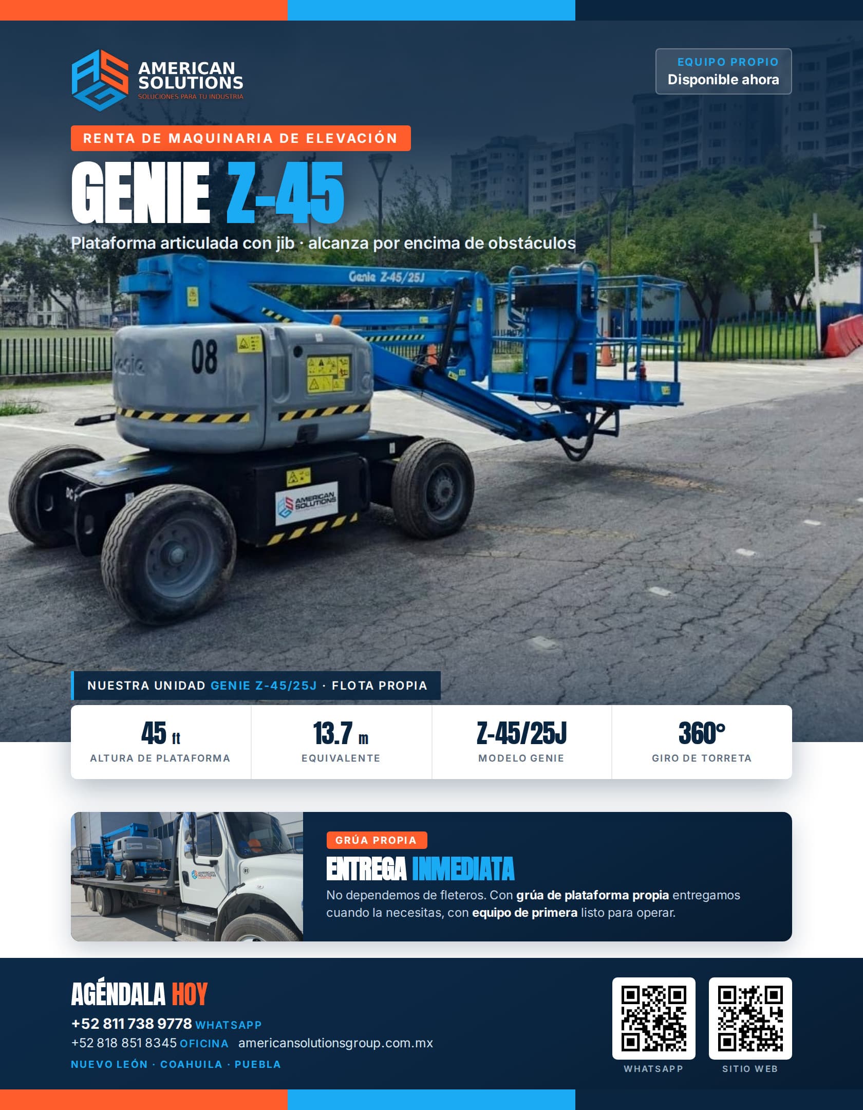 Plataforma articulada Genie Z-45/25J miniatura 2